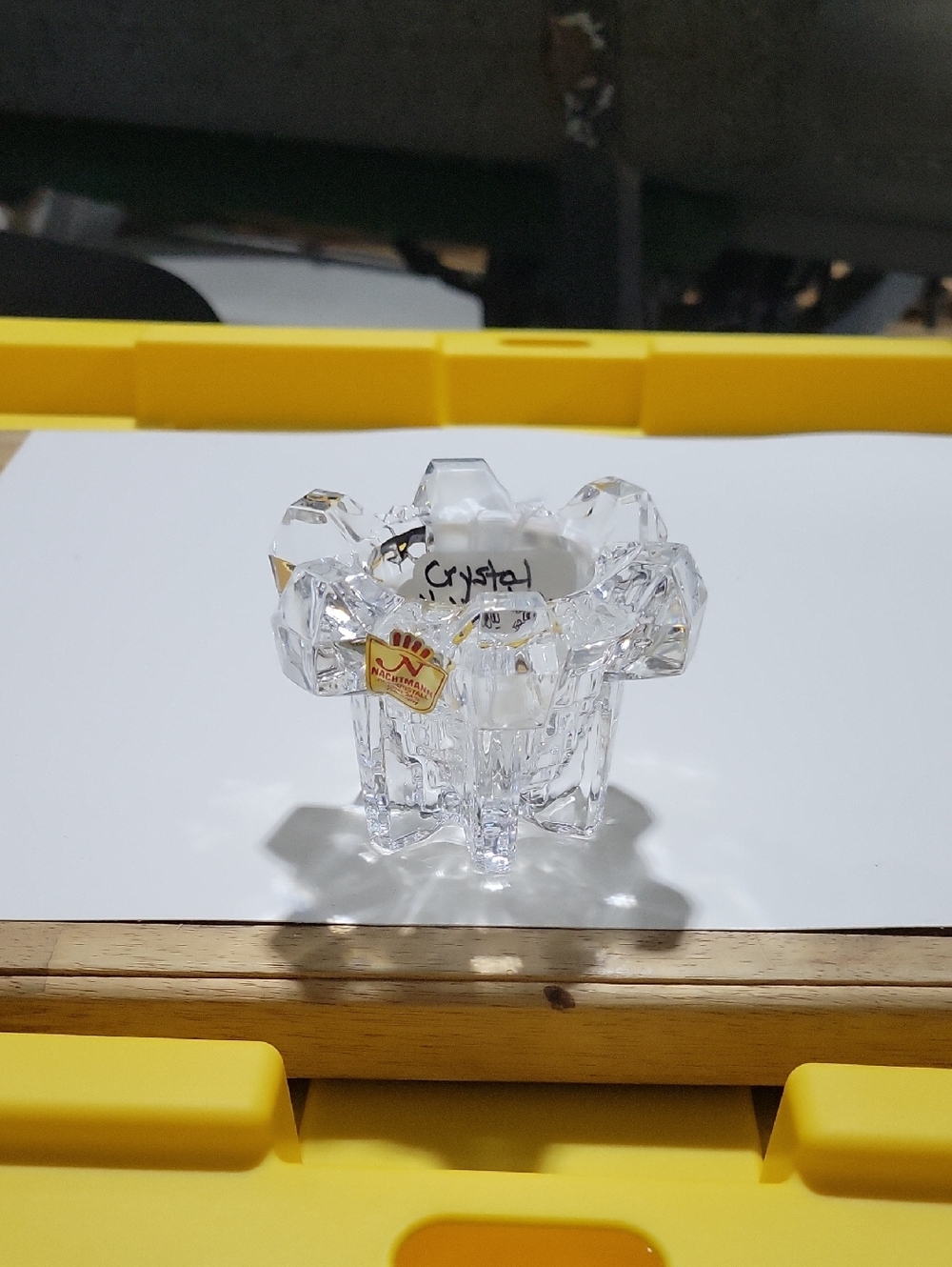 Clear Crystal Glass Votive Holder